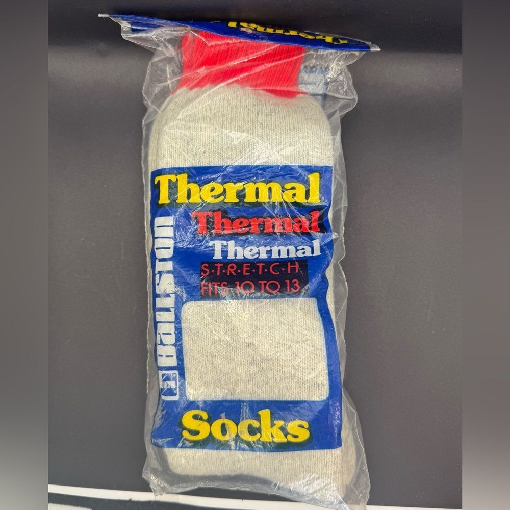 Vintage Ballston Thermal Socks Nylon Wool Hiking Hunting Fishing Sz M 10-13 USA